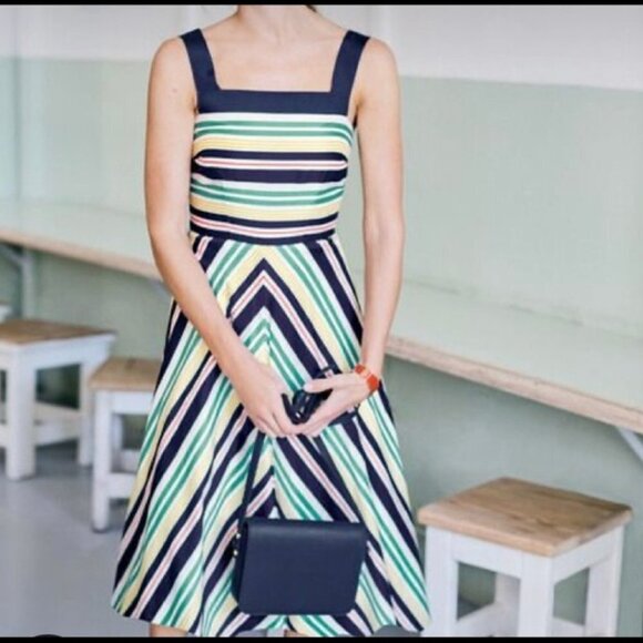 Boden Colorful Striped Andrea Midi Dress - Picture 8 of 10